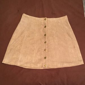 Altar’d State Suade Button Down Skirt